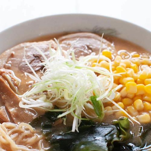 ramen noodle soup with miso based broth