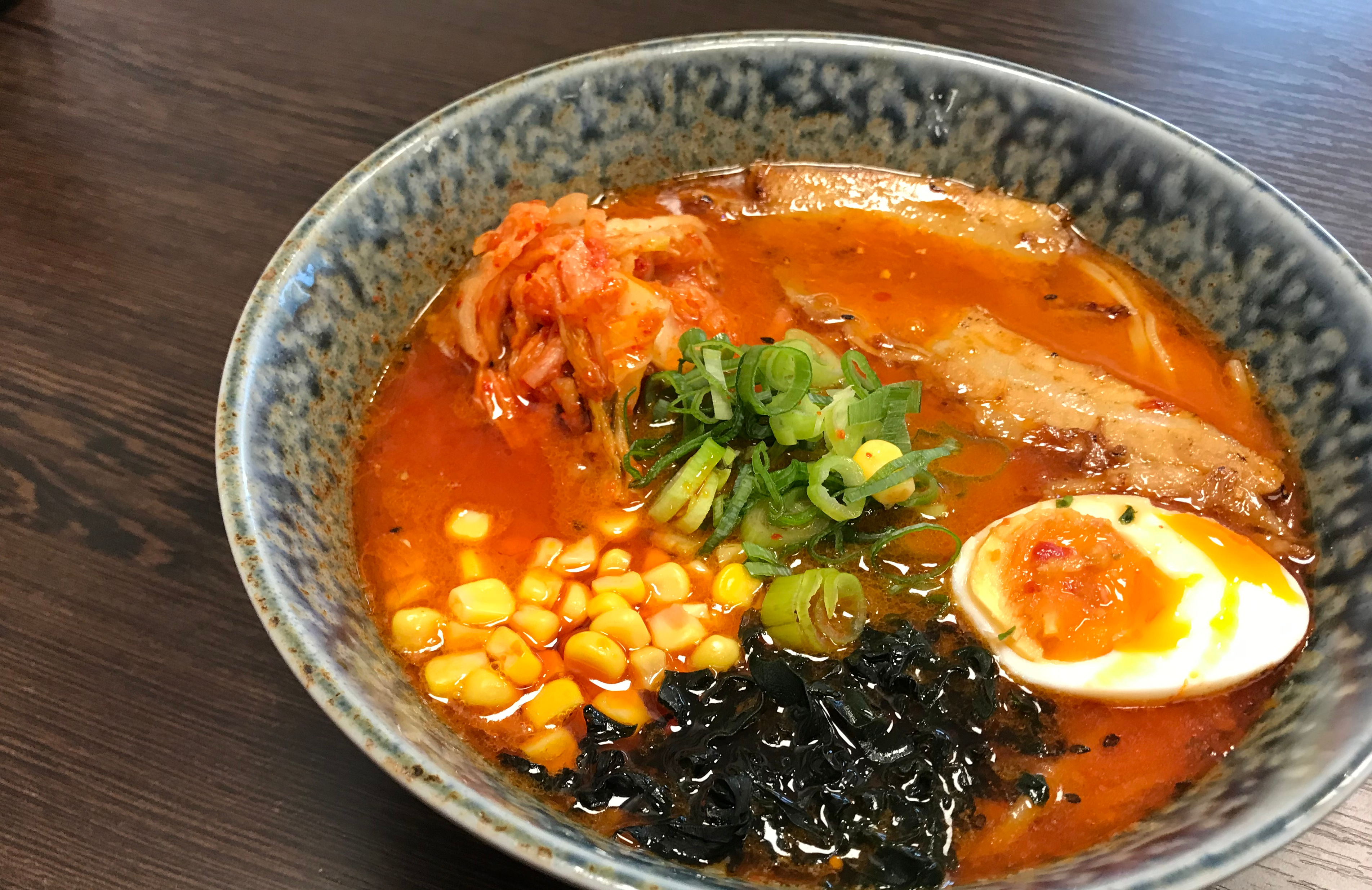 ramen with sesame paste in the broth